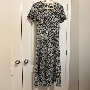 Levi's Black and White Floral Maxi Dress